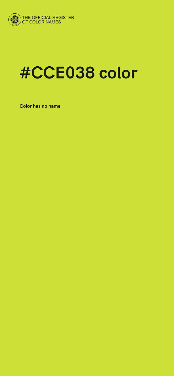 #CCE038 color image