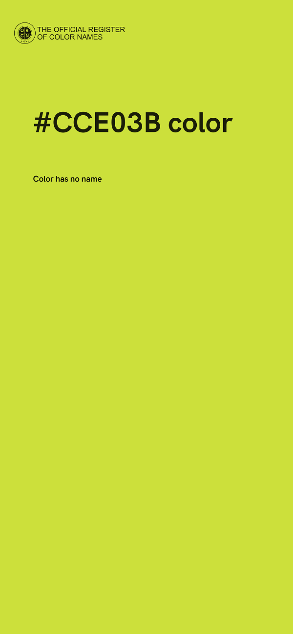 #CCE03B color image