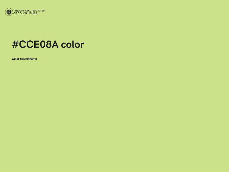 #CCE08A color image