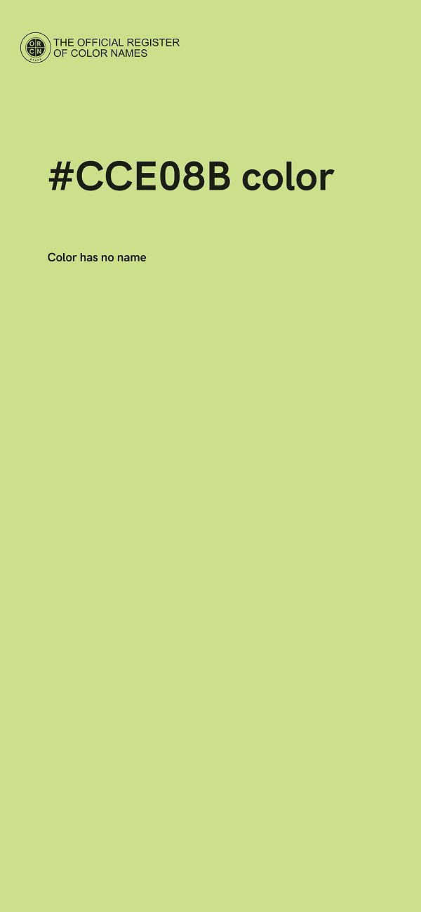 #CCE08B color image