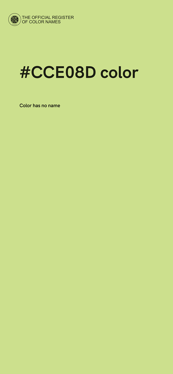 #CCE08D color image