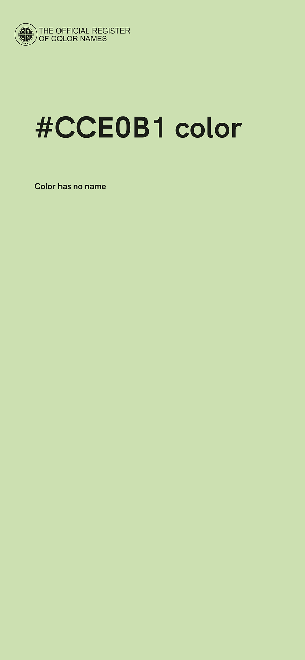 #CCE0B1 color image
