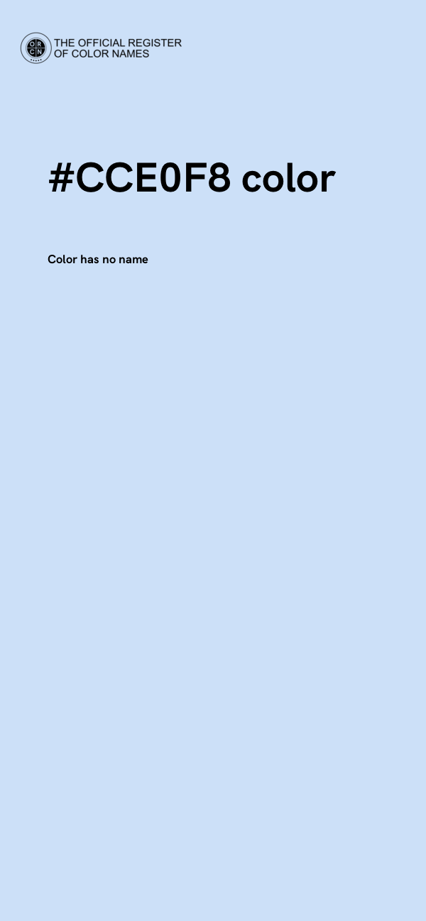 #CCE0F8 color image