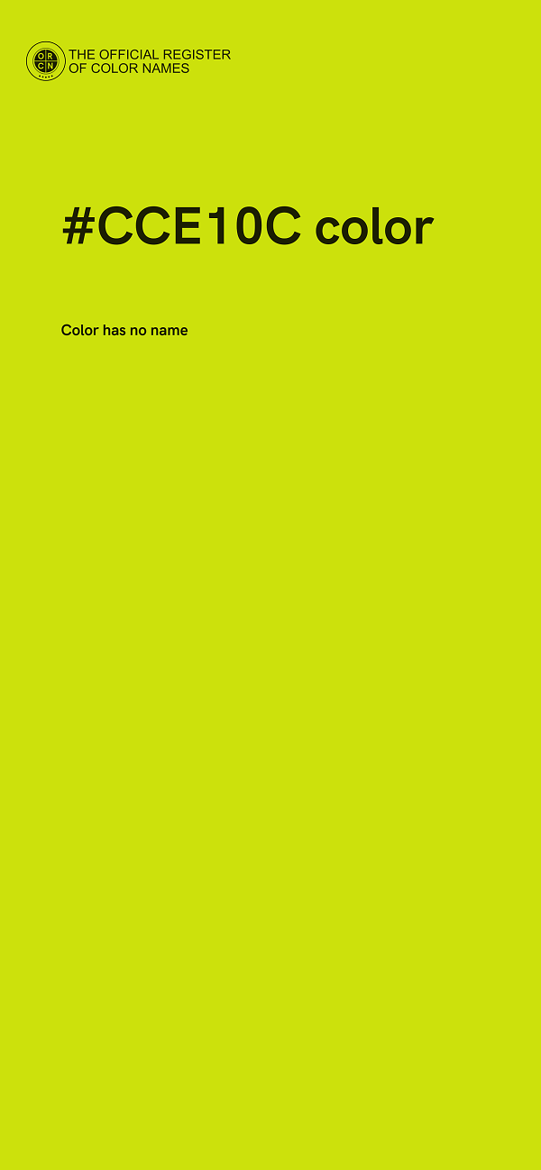 #CCE10C color image