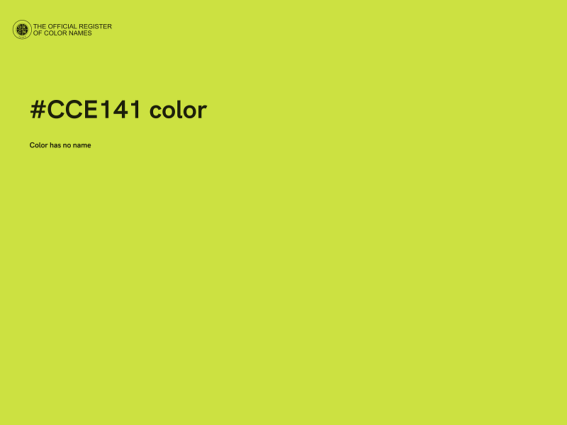 #CCE141 color image