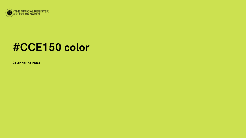 #CCE150 color image