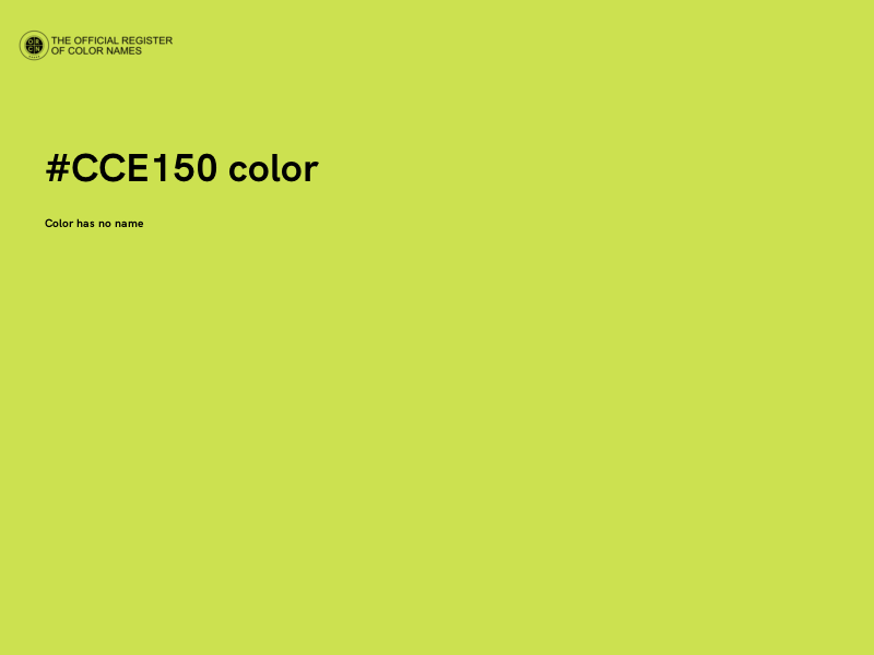 #CCE150 color image