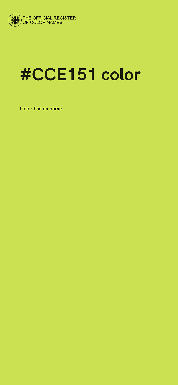 #CCE151 color image