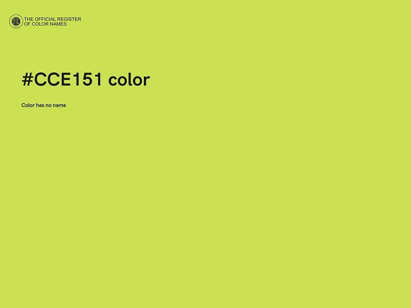 #CCE151 color image