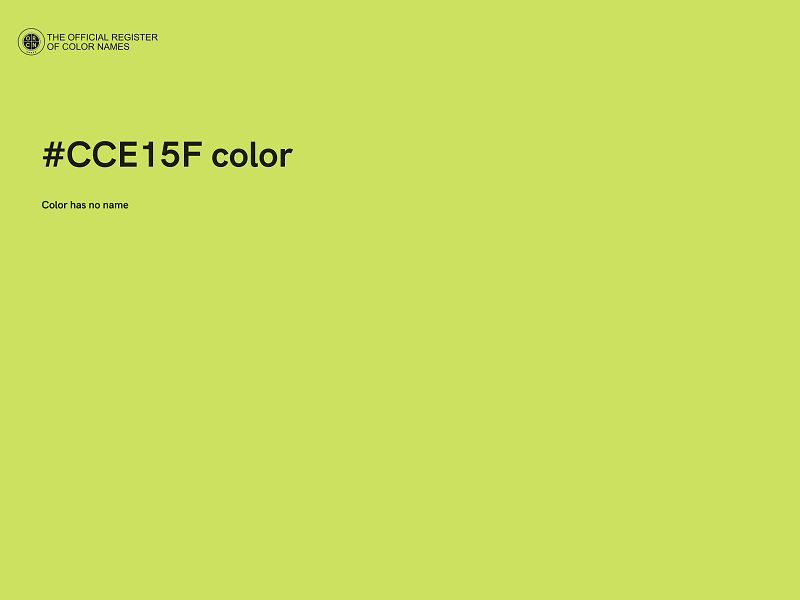 #CCE15F color image