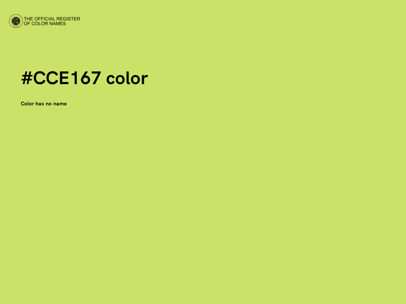 #CCE167 color image