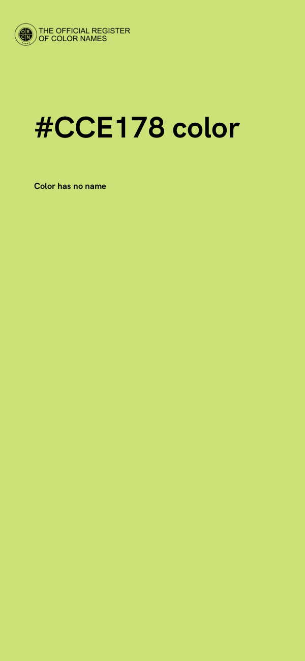 #CCE178 color image