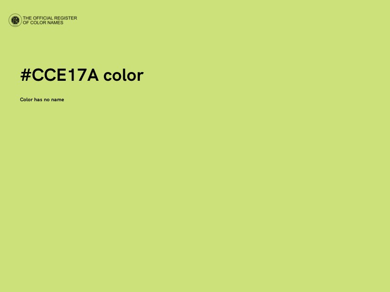 #CCE17A color image