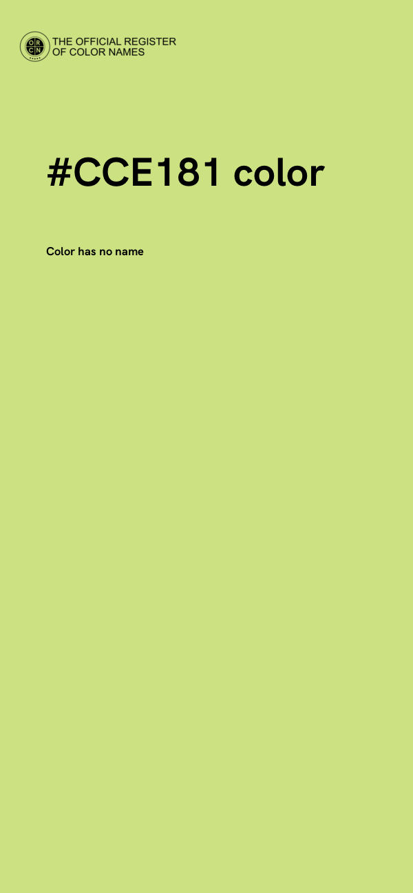 #CCE181 color image