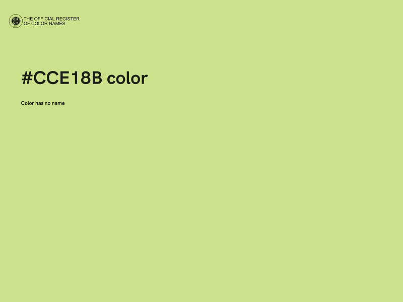 #CCE18B color image