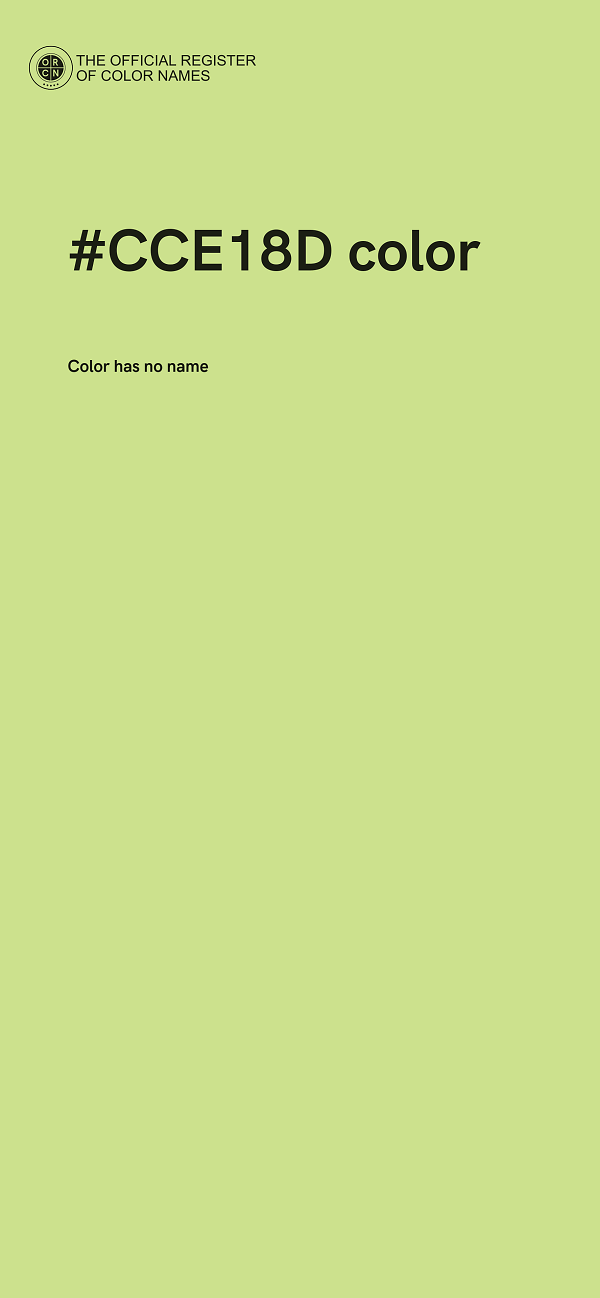 #CCE18D color image