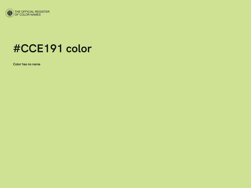 #CCE191 color image