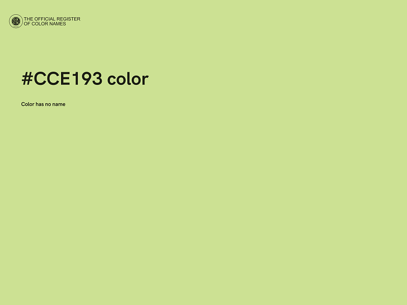 #CCE193 color image