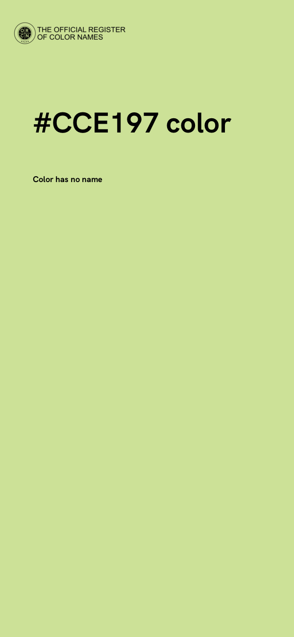#CCE197 color image