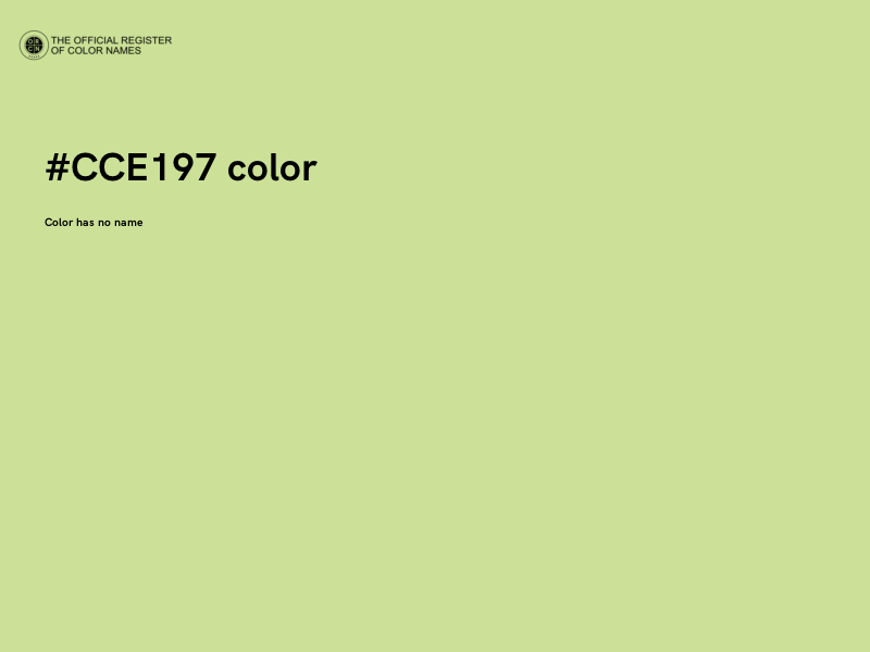 #CCE197 color image