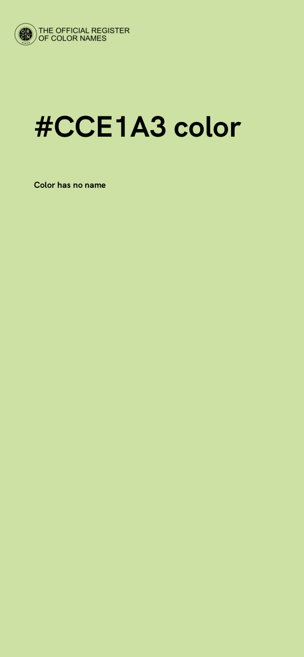 #CCE1A3 color image