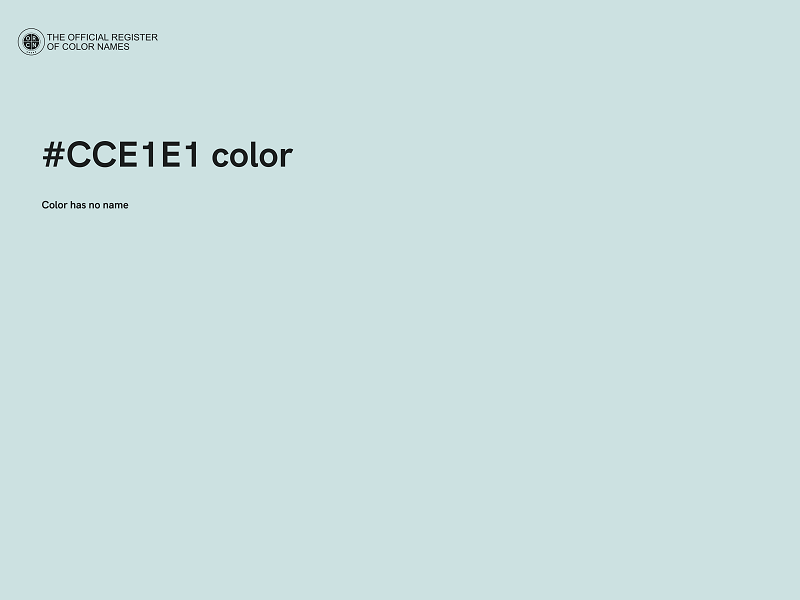 #CCE1E1 color image