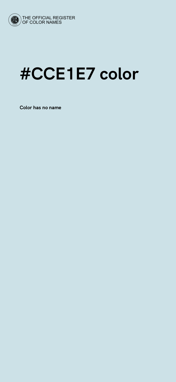 #CCE1E7 color image