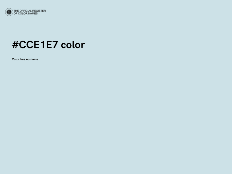 #CCE1E7 color image