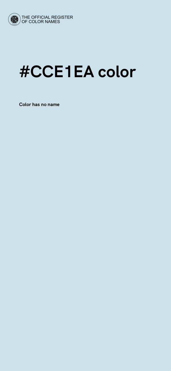 #CCE1EA color image