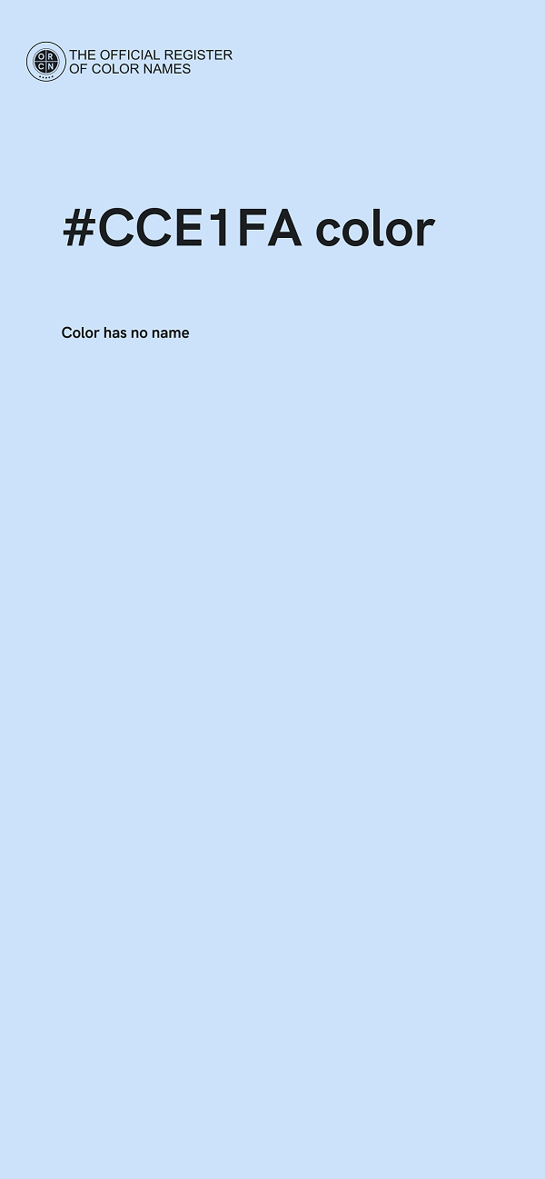 #CCE1FA color image