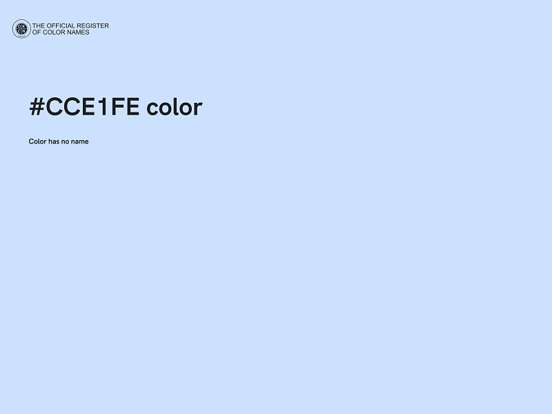 #CCE1FE color image