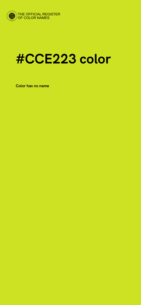 #CCE223 color image