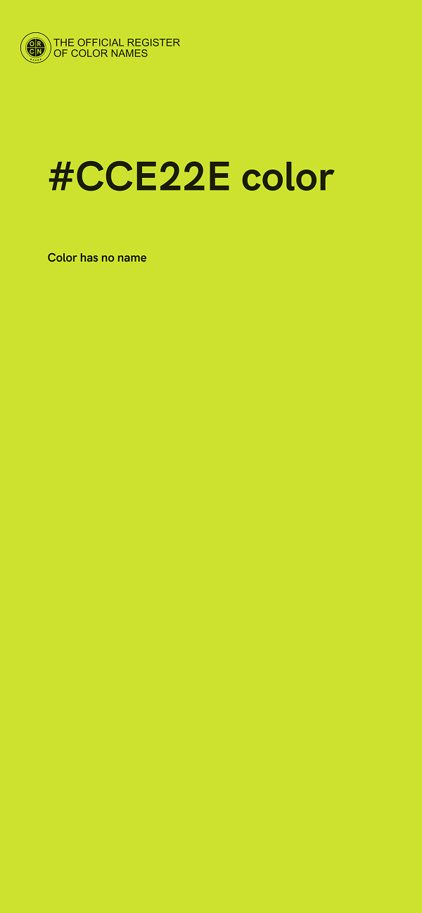 #CCE22E color image