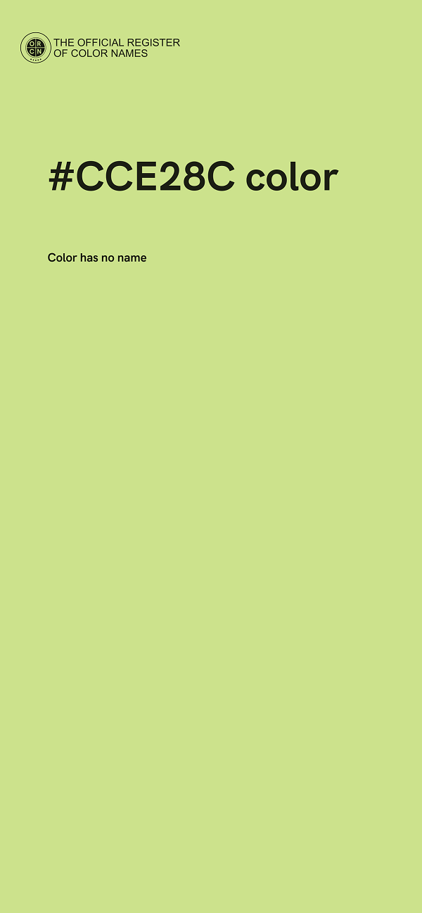 #CCE28C color image