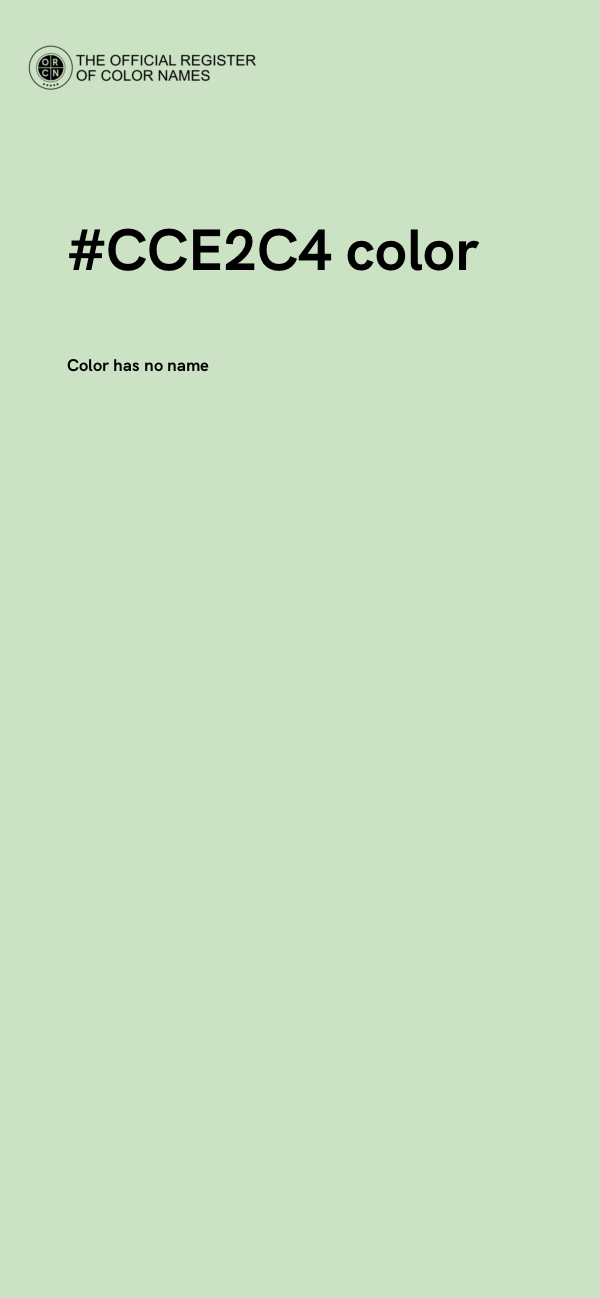 #CCE2C4 color image