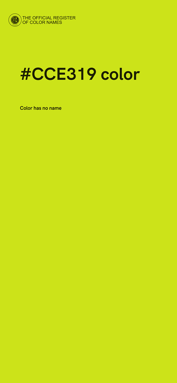 #CCE319 color image
