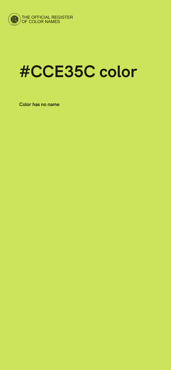 #CCE35C color image