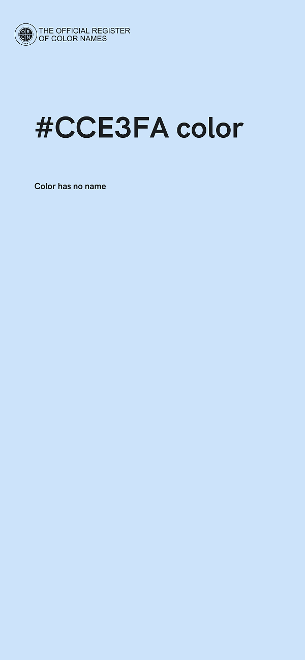 #CCE3FA color image