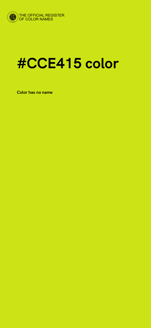 #CCE415 color image
