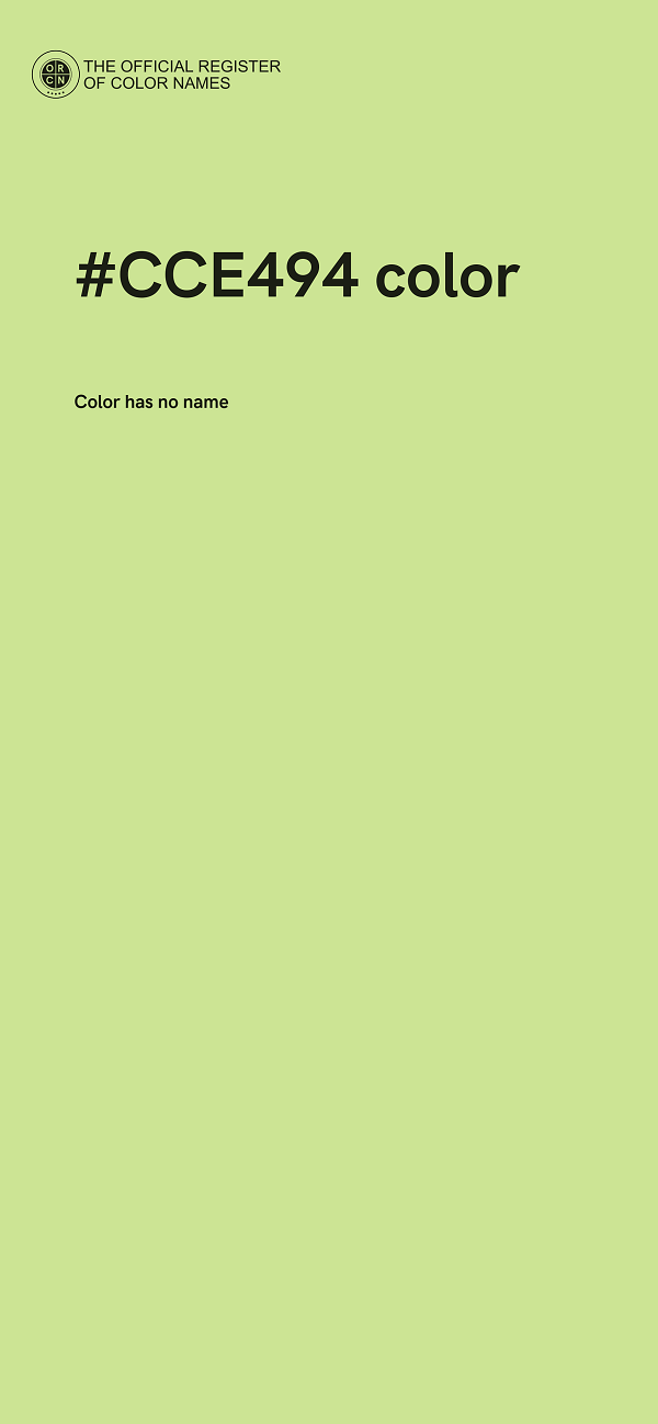 #CCE494 color image