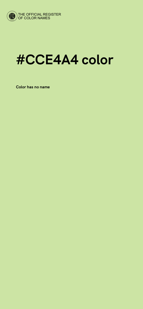 #CCE4A4 color image