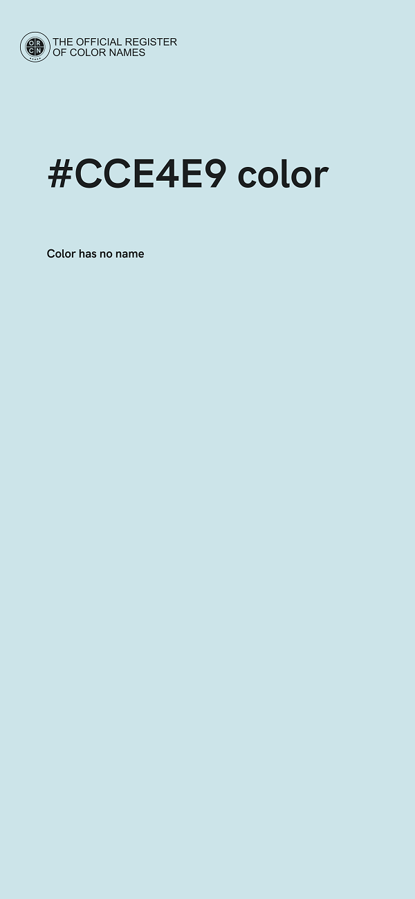 #CCE4E9 color image