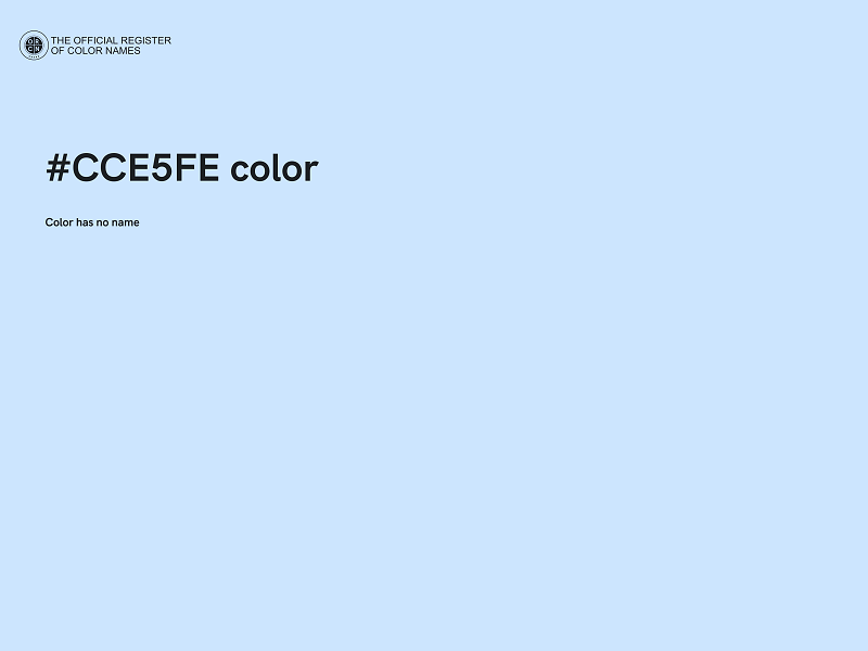 #CCE5FE color image