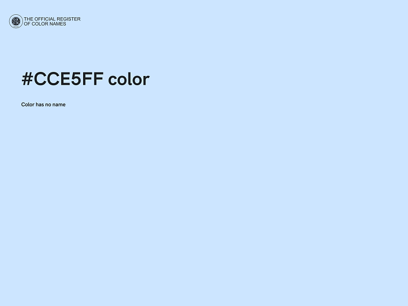 #CCE5FF color image