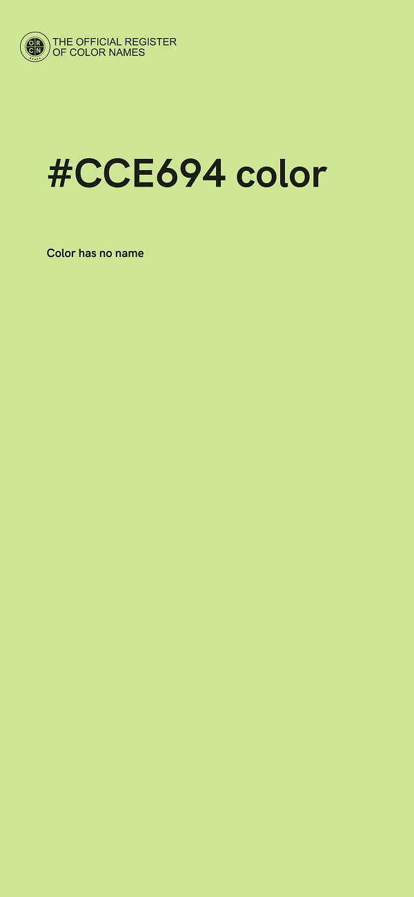 #CCE694 color image