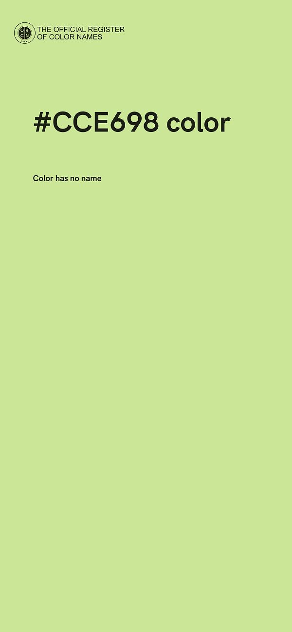 #CCE698 color image