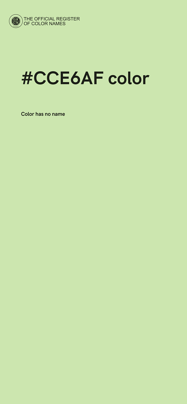 #CCE6AF color image