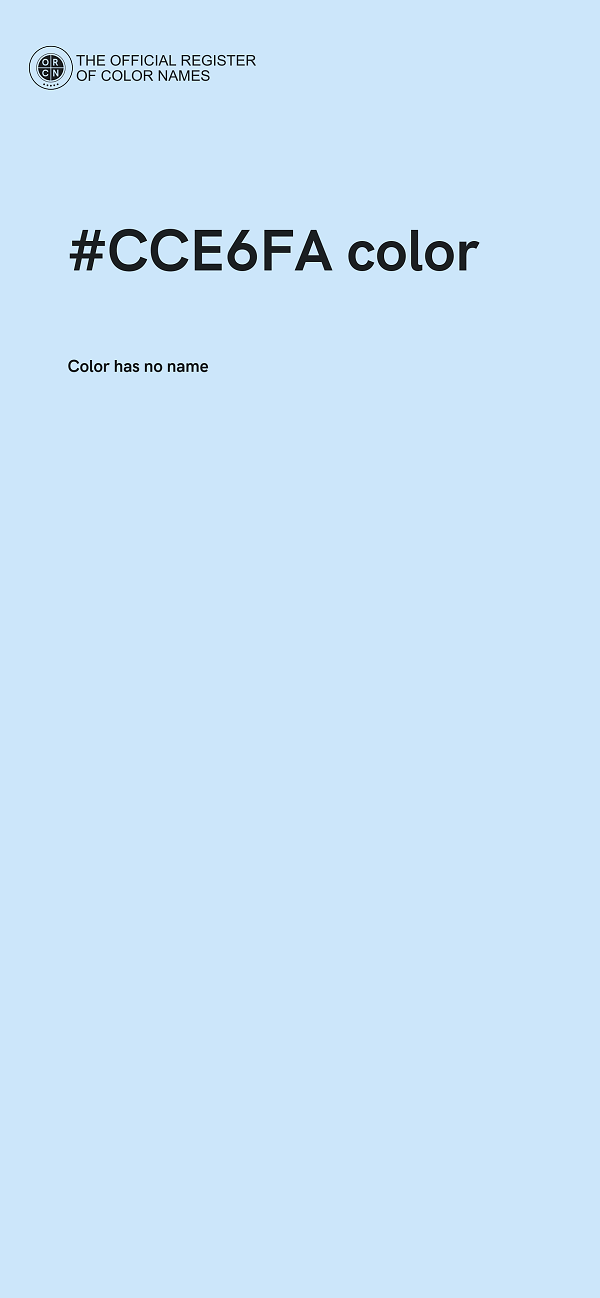 #CCE6FA color image