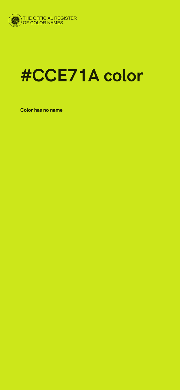#CCE71A color image