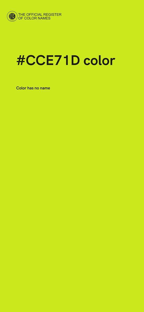 #CCE71D color image